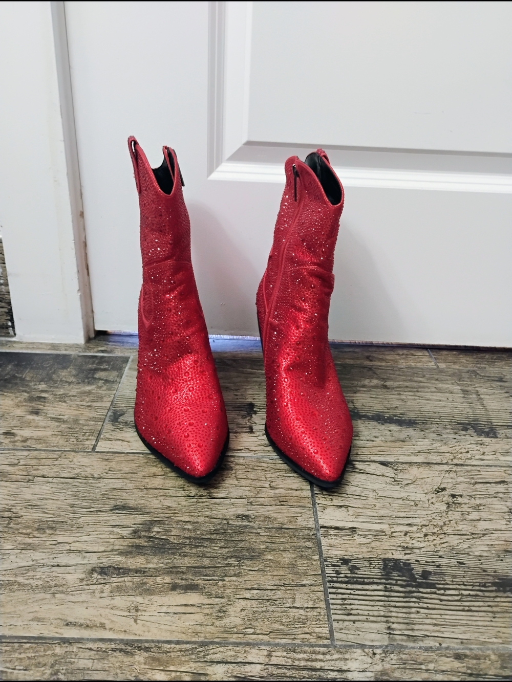 Country Glam Disco Cowgirl Rodeo Chic Concert Core Rhinestone Boots Size 8 - Picture 4 of 6